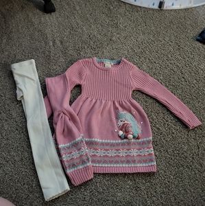 Girls Unicorn winter dress